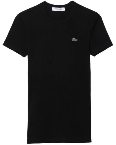 Lacoste Modernes t-shirt aus bio-baumwolle - Schwarz