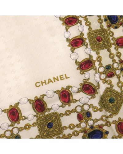 Chanel Vintage Pre-owned > pre-owned accessories > pre-owned scarves - Neutre