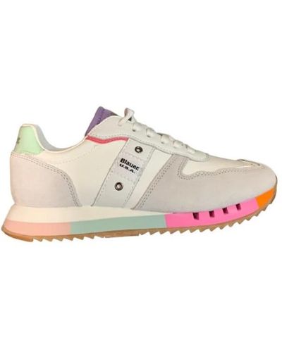 Blauer Sneakers - Pink