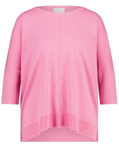 Allude Oversize-pullover aus seiden-kaschmir-mix - Pink