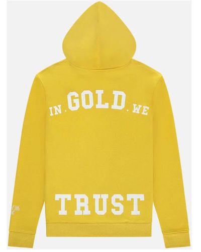 In Gold We Trust Hoodies - Yellow