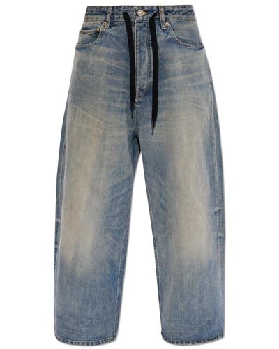 Balenciaga Jeans mit einem 'vintage' effekt - Blau