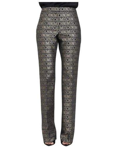 Moschino Trousers > wide trousers - Gris