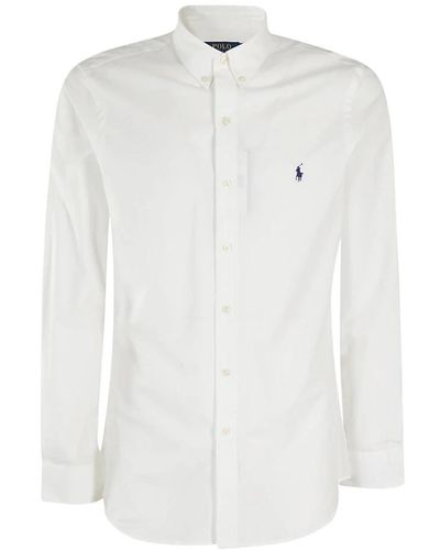 Ralph Lauren Sportliches langarmshirt - Weiß