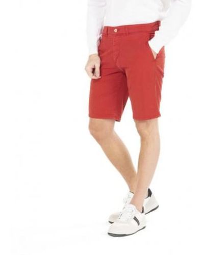 Harmont & Blaine Stylish bermuda twill casual shorts - Rosso