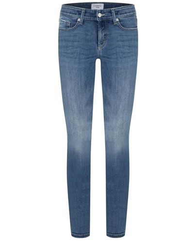 Cambio Jeans elegantes con detalle de nitter y silueta clásica - Azul