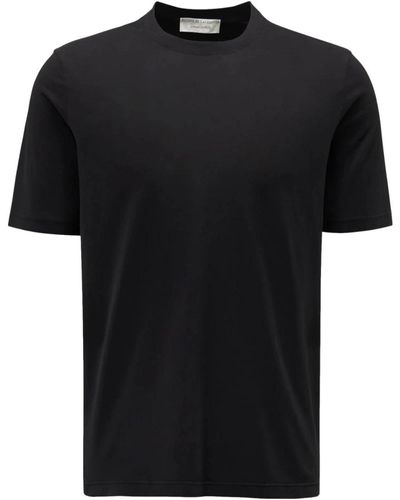 FILIPPO DE LAURENTIIS T-shirt nera ice cotton a manica corta - Nero