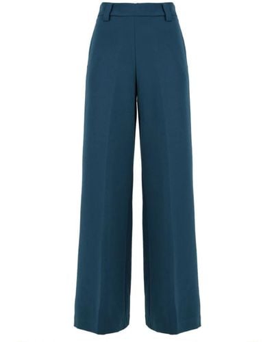 Attic And Barn Trousers > wide trousers - Bleu