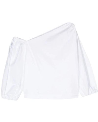 Semicouture Bianco dakota stylisches modetop - Weiß