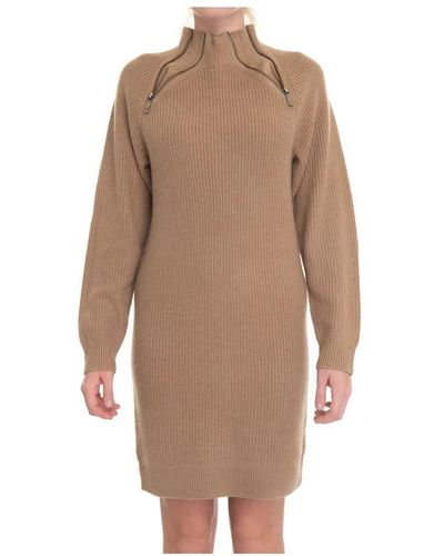 Michael Kors Knitted Dresses - Brown