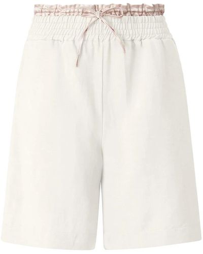 Rich & Royal Shorts bermuda in lino - Bianco