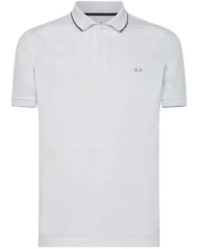 Sun 68 Polo Shirts - White