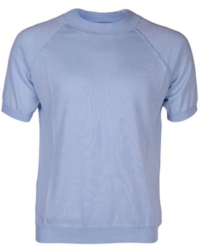 Mauro Grifoni Baumwoll-t-shirt von grifoni - Blau