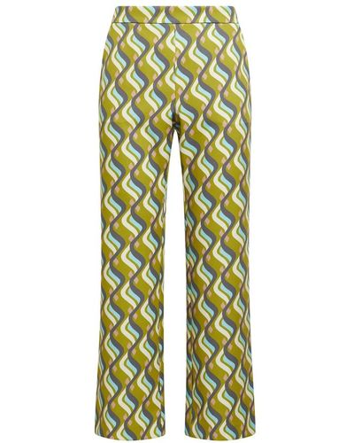 Maliparmi Pantaloni stampati per donne - Verde