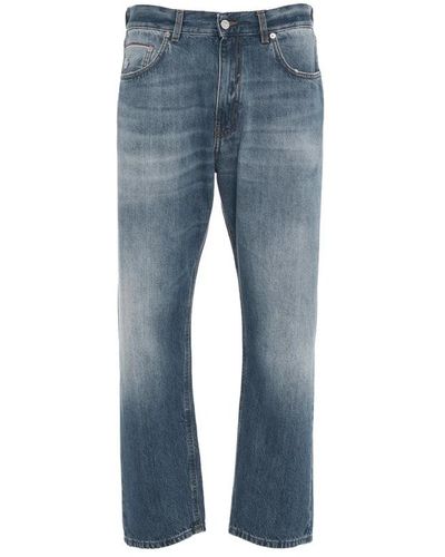 Mauro Grifoni Jeans > straight jeans - Bleu