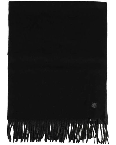 Maison Kitsuné Accessories > scarves > winter scarves - Noir