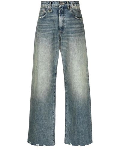 R13 Jeans > wide jeans - Bleu