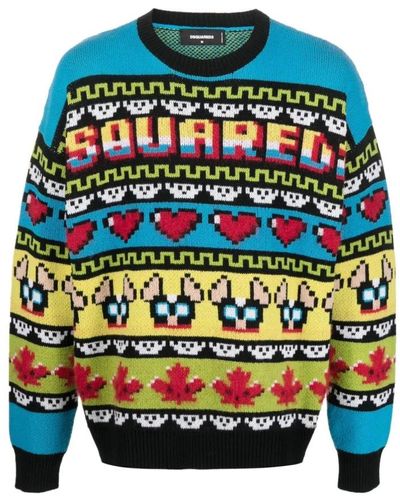 DSquared² Round-neck knitwear - Blau