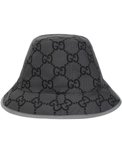 Gucci Graphitgrauer gg bucket hat