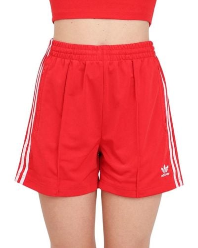 adidas Originals Shorts firebird rossi donna - Rosso
