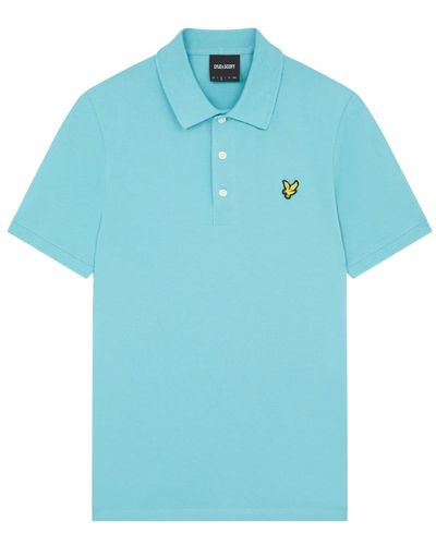Lyle & Scott Klassisches einfarbiges polo-shirt - Blau