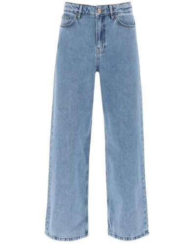 Skall Studio Jeans > wide jeans - Bleu