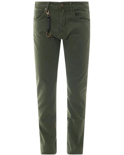 Incotex Trousers > slim-fit trousers - Vert