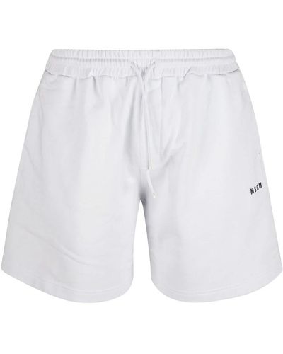 MSGM Stylische bermuda shorts für den sommer,shorts - Weiß