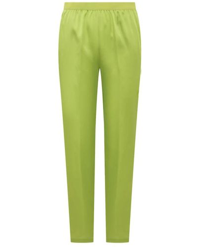 Semicouture Trousers > slim-fit trousers - Vert