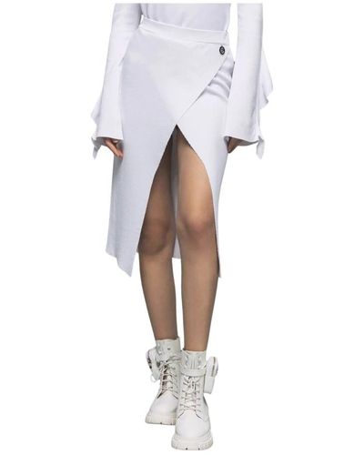 Gaelle Paris Midi Skirts - White