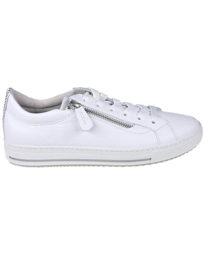 Gabor Sneaker da in pelle bianca - facile da indossare - Bianco