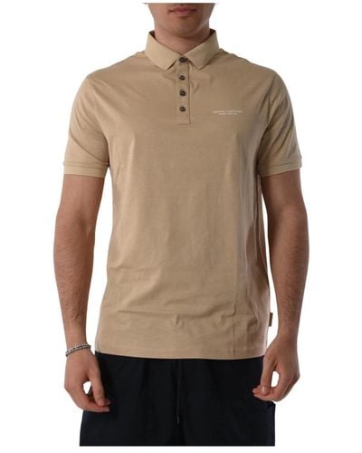 Armani Exchange Polo Shirts - Brown
