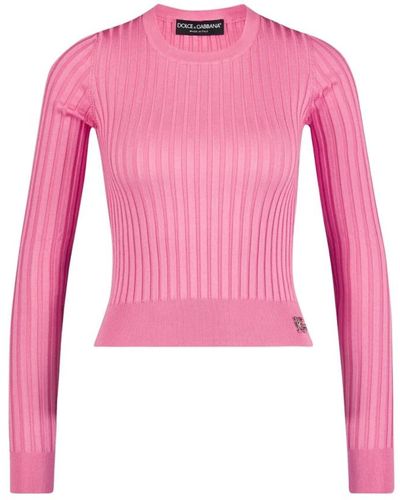 Dolce & Gabbana Round-Neck Knitwear - Pink