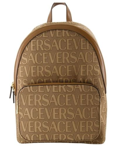 Versace Allover rucksack mit reißverschluss - Natur