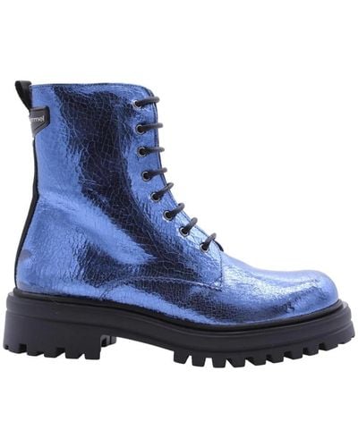 Floris Van Bommel Lace-Up Boots - Blue