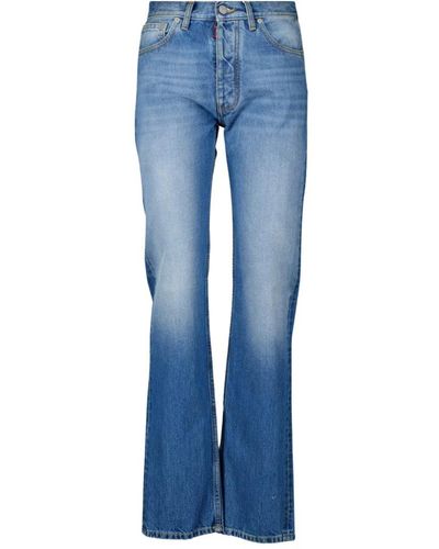 Maison Margiela Boot-cut jeans in gewaschenem blau