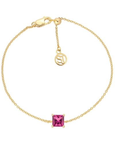 Sif Jakobs Jewellery Quadrato armband mit rosa zirkonia - Mettallic