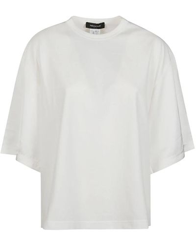 Fabiana Filippi Lässiges baumwoll-t-shirt für frauen - Weiß