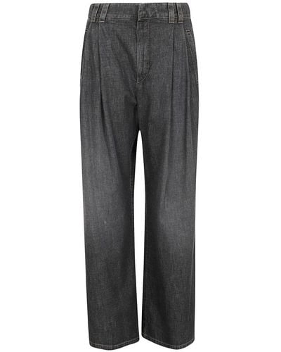 Brunello Cucinelli Loose-Fit Jeans - Grey