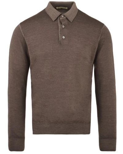 FILIPPO DE LAURENTIIS Polo Shirts - Brown