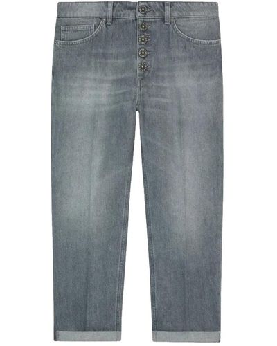 Dondup Locker sitzende graue denim jeans