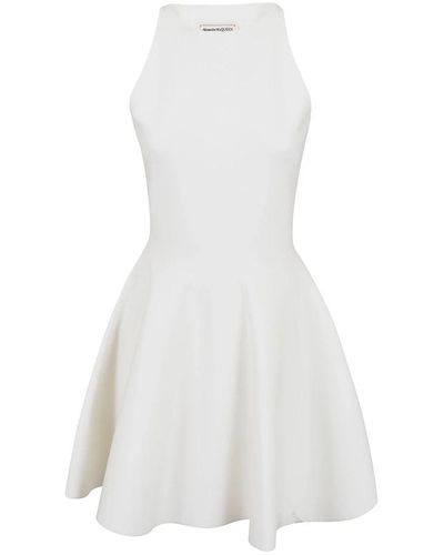 Alexander McQueen Short Dresses - White