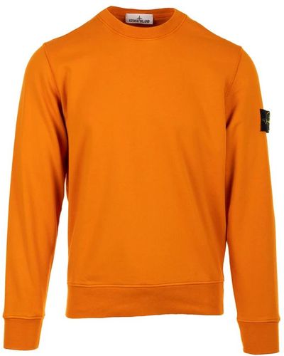 Stone Island Sweatshirts - Orange