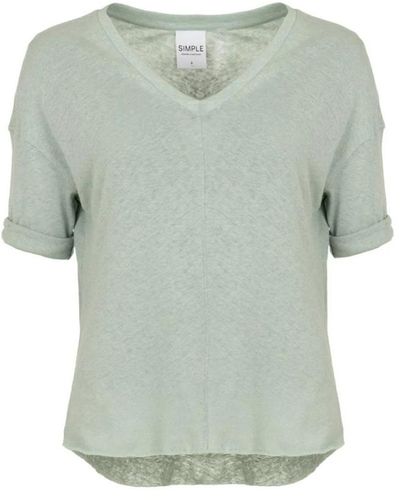 Simple Tops > t-shirts - Vert