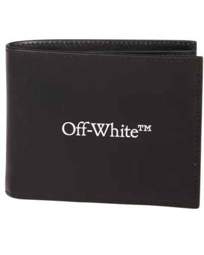 Off-White c/o Virgil Abloh Schwarz weiß bookish bifold geldbörse