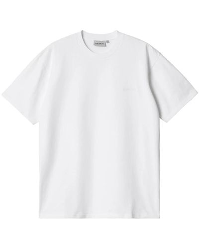 Carhartt Vintage t-shirt mit kurzen ärmeln - Weiß