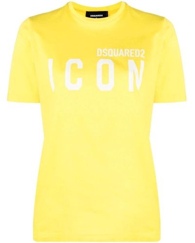 DSquared² Gelbes casual t-shirt