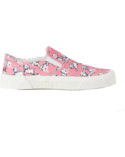 Celine Slip on canvas sneakers - Pink