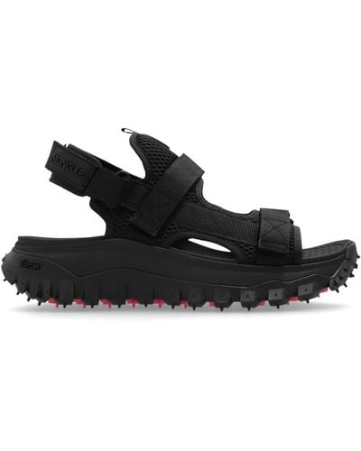 Moncler Flat Sandals - Black