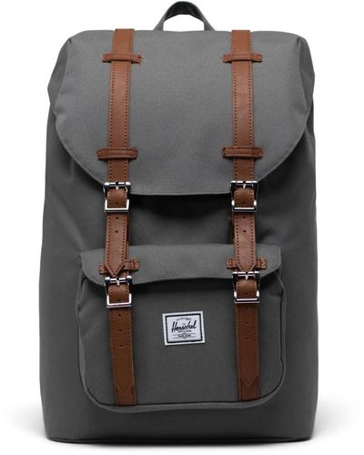 Herschel Supply Co. Rucksack little america mid backpack 17 l mit laptopfach, seitenfach und fronttasche - Schwarz
